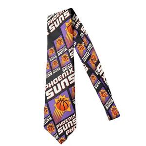 Vintage Phoenix Suns Neck Tie Basketball Sports NBA Made in‎ USA 100% Silk